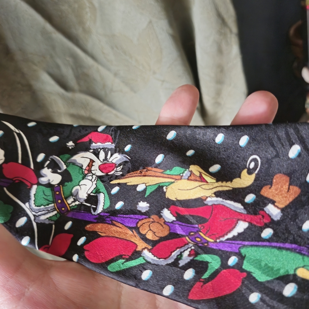 Cartoon Character Christmas Tie